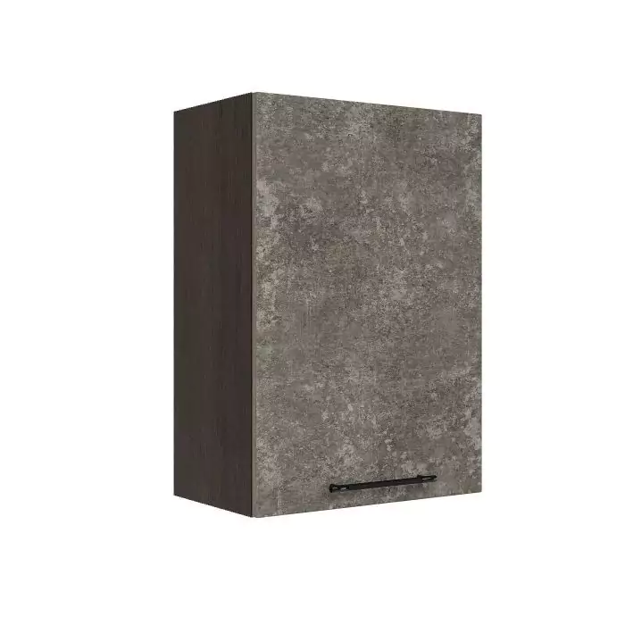 Шкаф верхний ШВ 500 "София" Нувель (бетон коричневый) дизайн 2
