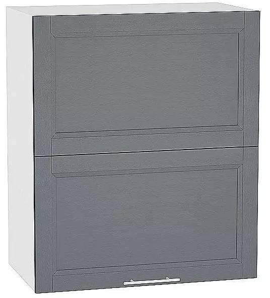 Шкаф верхний горизонтальный Сканди с подъемным механизмом 720х600 Graphite Softwood/Белый