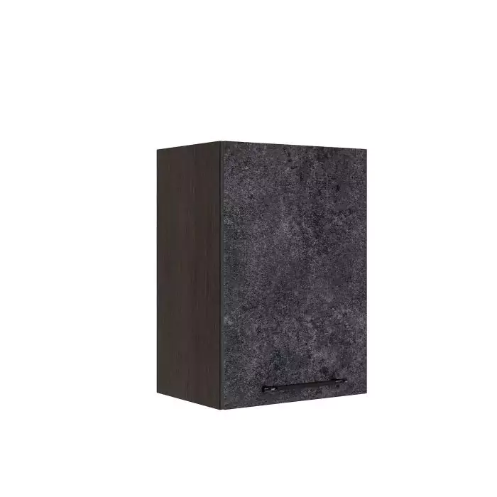 Шкаф верхний ШВ 401 "София" Нувель (бетон черный) дизайн 2