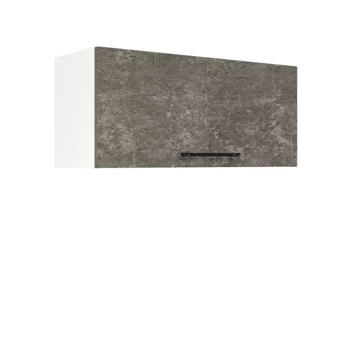 Шкаф верхний горизонтальный ШВГ 800 "София" Нувель (бетон коричневый) дизайн 1