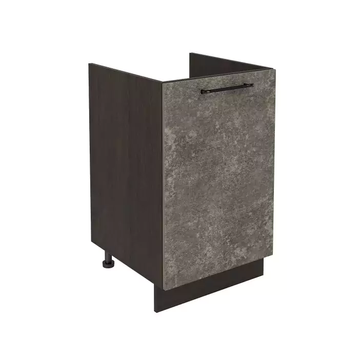 Шкаф нижний под мойку ШНМ 500 "София" Нувель (бетон коричневый) дизайн 2