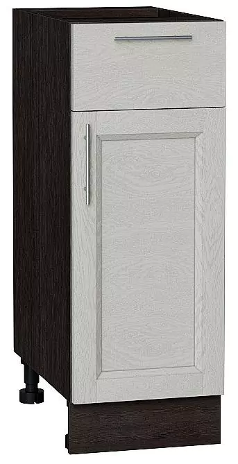 Шкаф нижний с 1-ой дверцей и ящиком Сканди 300 Cappuccino Softwood/Венге