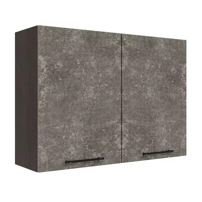 Шкаф верхний ШВ 1000 "София" Нувель (бетон коричневый) дизайн 2