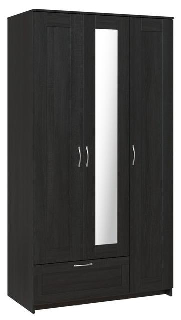 Шкаф Сириус 3-х дверный с зеркалом и ящиком дизайн 3