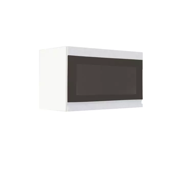 Шкаф верхний горизонтальный со стеклом ШВГС 600 "София" Бруклин (бетон белый)