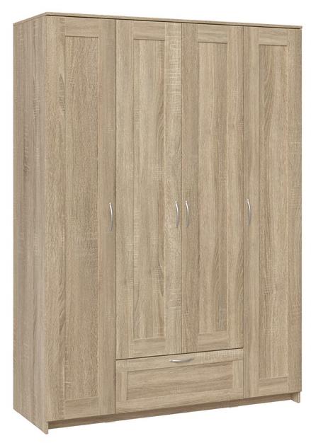 Шкаф для одежды Сириус 4-х дверный с ящиком дизайн 2