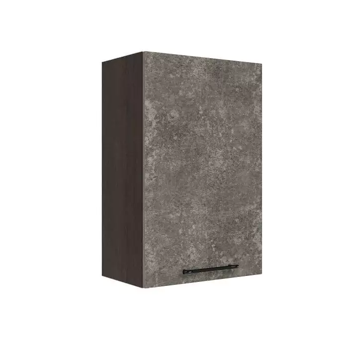 Шкаф верхний ШВ 450 "София" Нувель (бетон коричневый) дизайн 2