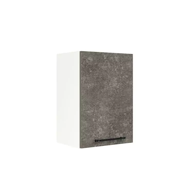 Шкаф верхний ШВ 401 "София" Нувель (бетон коричневый) дизайн 1
