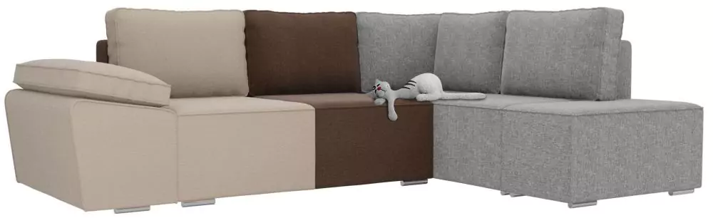 Угловой диван Хьюго рогожка дизайн 2