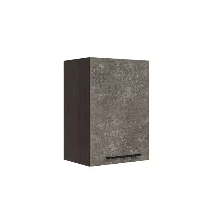 Шкаф верхний ШВ 401 "София" Нувель (бетон коричневый) дизайн 2