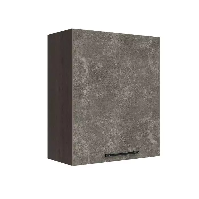 Шкаф верхний ШВ 600-1 "София" Нувель (бетон коричневый) дизайн 2