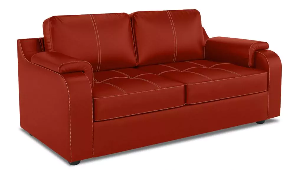 Прямой кожаный диван Берета Мини без механизма дизайн 8