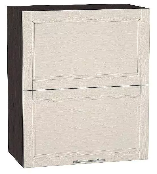Шкаф верхний горизонтальный Сканди с подъемным механизмом 720х600 Cappuccino Softwood/Венге