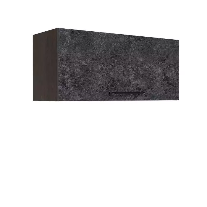 Шкаф верхний горизонтальный ШВГ 800 "София" Нувель (бетон черный) дизайн 2