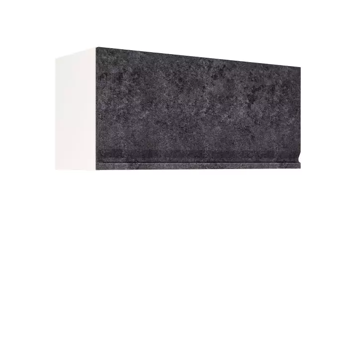 Шкаф верхний горизонтальный ШВГ 800 "София" Бруклин (бетон черный) дизайн 1