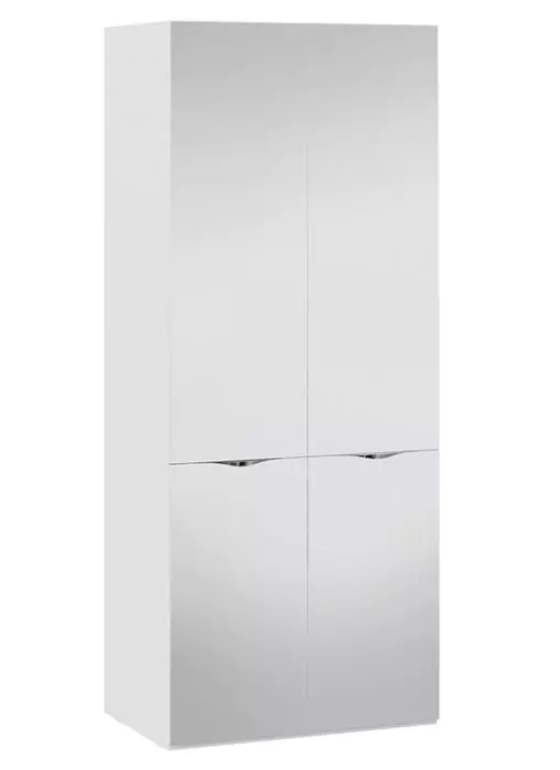 Шкаф распашной двухдверный с зеркалом Глосс