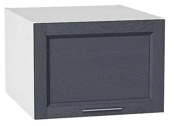 Шкаф верхний горизонтальный с увеличенной глубиной Сканди 500 Graphite Softwood/Белый
