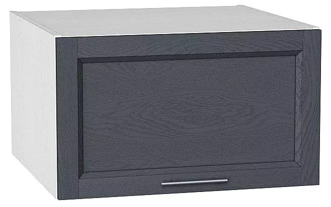 Шкаф верхний горизонтальный с увеличенной глубиной Сканди 600 Graphite Softwood/Белый