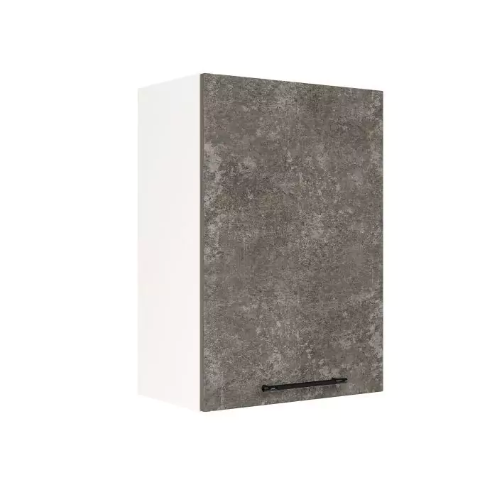 Шкаф верхний ШВ 500 "София" Нувель (бетон коричневый) дизайн 1