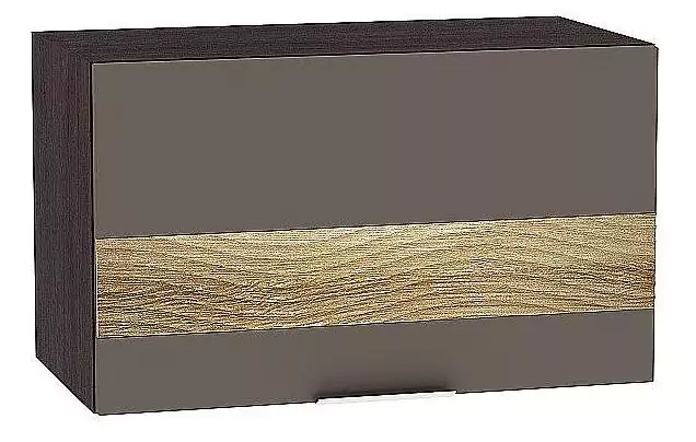 Шкаф верхний горизонтальный с увеличенной глубиной Терра D 600 Смоки Софт/Венге