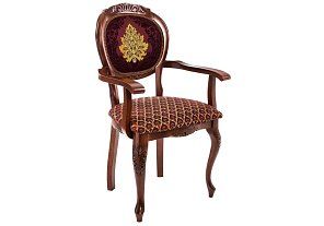 Стул деревянный Кресло Adriano 2 вишня / патина 