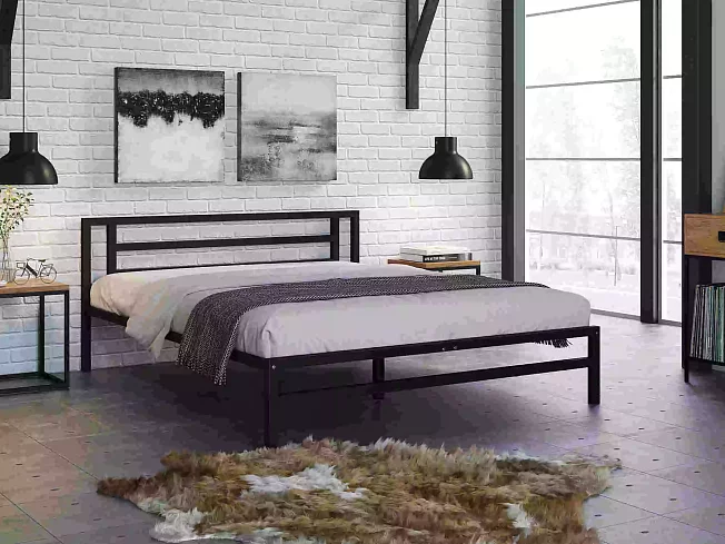 Двуспальная кровать Титан 160*200, Бежевый