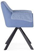 Стул на металлокаркасе Каита нептун 35 / флекс 754 / черный Голубой