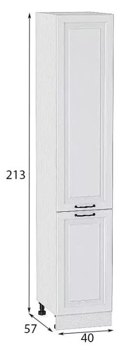 Шкаф пенал с 2-мя дверцами Ницца 400 (для верхних шкафов высотой 720) стрелы