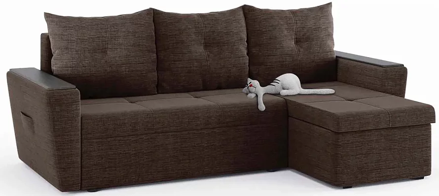 Угловой диван Дубай Майами, Коричневый