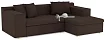 Угловой диван Чикаго, Коричневый