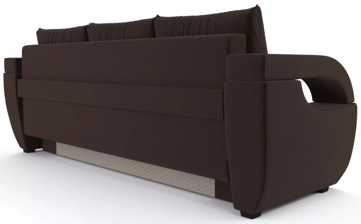 ф50а Прямой диван Еврокнижка Мартин (кордрой коричневый) 5