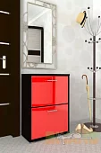 Обувница Мебелеф-9 Красный 