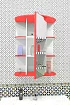 Шкафчик для ванной Мебелеф-1, Красный