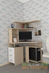 Компьютерный стол угловой Мебелеф-4 