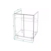 Шкаф нижний под мойку ШНМ 600 Кёльн (софт маренго)