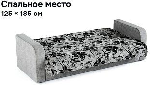 Прямой диван Честер цветы 