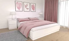 Кровать Айден КР06-1600 с матрасом Divano Classic Зависимые пружины (Bonnelle) дизайн 1
