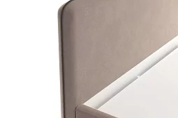 Интерьерная кровать Ванесса 140 с мягкой спинкой Кровати без механизма Бежевый 