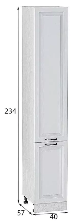 Шкаф пенал с 2-мя дверцами Ницца 400Н (для верхних шкафов высотой 920) стрелы