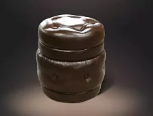 Пуф круглый Благо Зеленый 