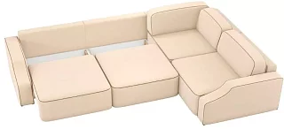 Модульный диван Триумф Лонг Слайд Еврокнижка Бежевый 