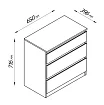 Комод КАС-06 Кастор (Мальм), Белый