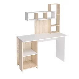 Стол компьютерный Олимп (дуб сонома/белый) 